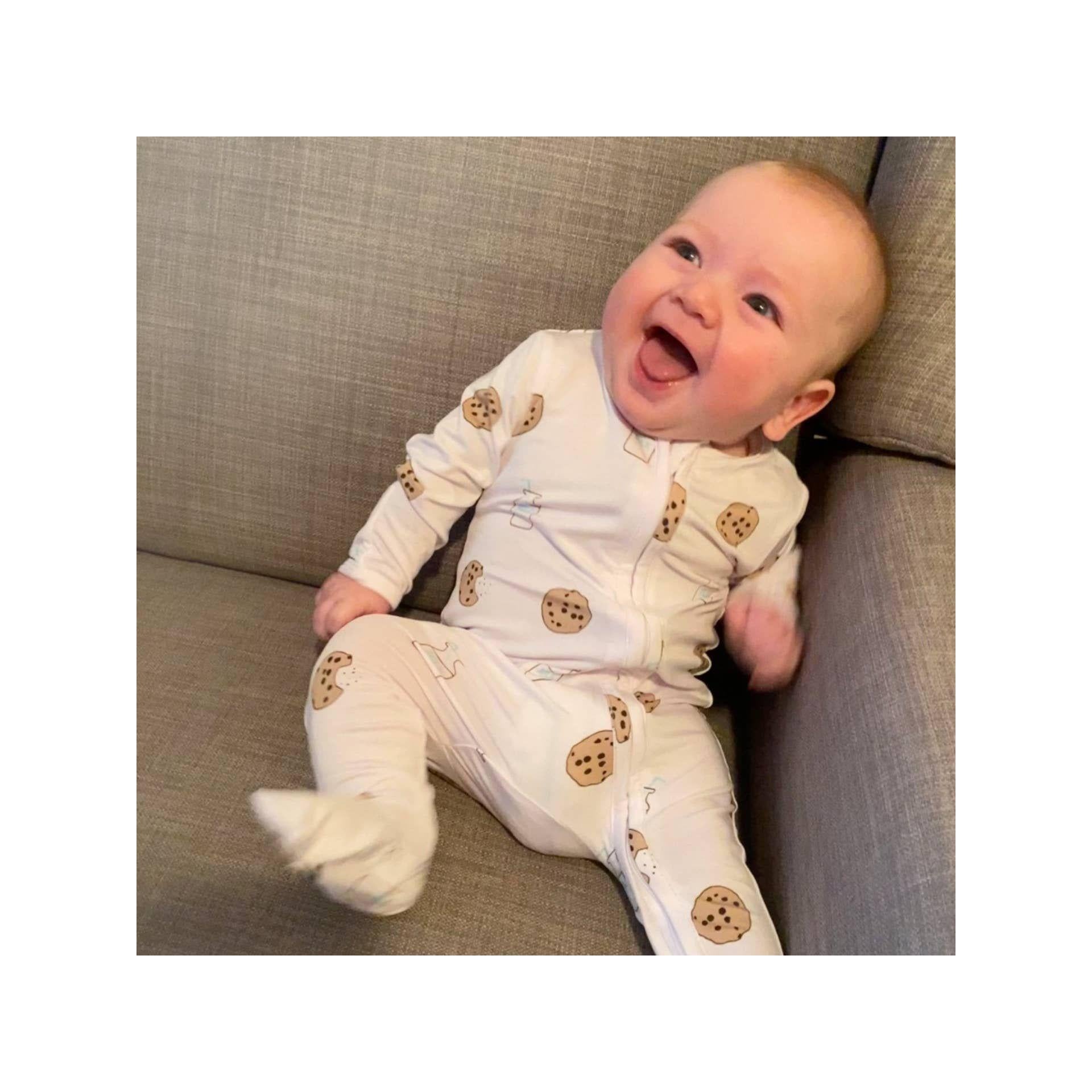 Cookie Craze Zippered Footie Onesie